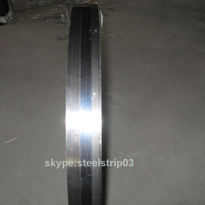 black finished steel strip